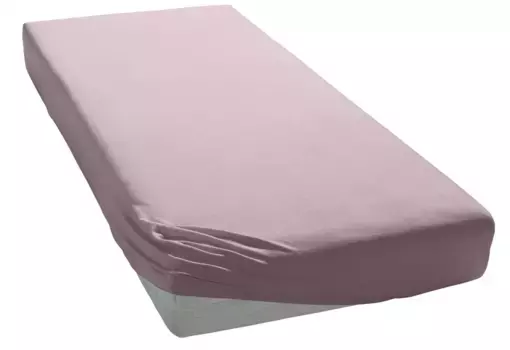 Простыня для моего дома "PHYSALIS", хлопок, матрасы высотой до 18 см, плоская простыня, натяжная простыня, простыня My home 70х140 см, 2 шт., светло-розовый