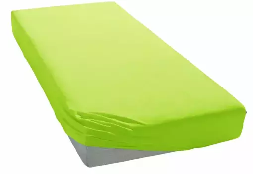 Простыня для моего дома "PHYSALIS", хлопок, матрасы высотой до 18 см, плоская простыня, натяжная простыня, простыня My home 140х200 см, 1 шт., зеленый