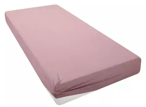 Простыня для моего дома "PHYSALIS", хлопок, матрасы высотой до 18 см, плоская простыня, натяжная простыня, простыня My home 160х200 см, 1 шт., розовый