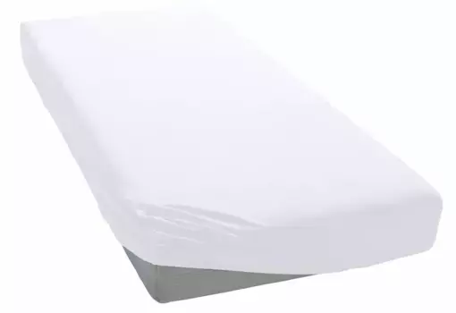 Простыня для моего дома "PHYSALIS", хлопок, матрасы высотой до 18 см, плоская простыня, натяжная простыня, простыня My home 200х200 см, 1 шт., белый