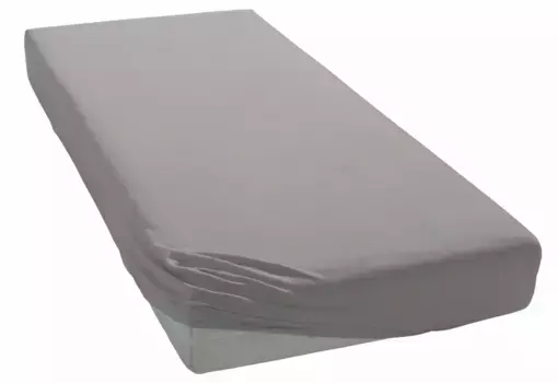 Простыня для моего дома "PHYSALIS", хлопок, матрасы высотой до 18 см, плоская простыня, натяжная простыня, простыня My home 70х140 см, 2 шт., серый