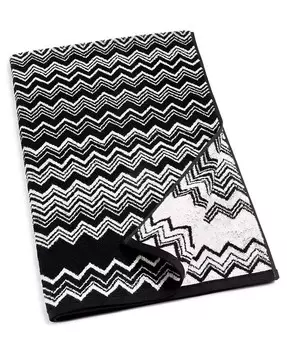 Простыня для ванной Keith Cotton, 39 x 59 дюймов Missoni, черный