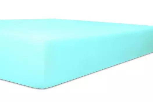 Простыня до колена экстра высокая Exlusive-Stretch Q93 от 120x200 до 130x220 см 120x200 ++ Kneer, аква