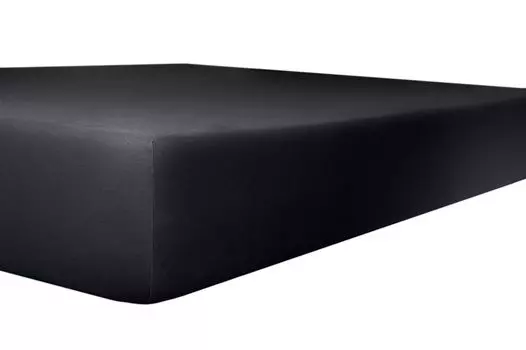 Простыня до колена очень высокая Exlusive-Stretch Q93 от 200/220 см до 200/240 см 200x200 ++ Kneer, черный