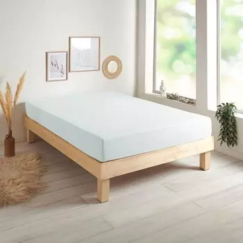 Простыня Dream Sleep Basic одинарного джерси 180x200 - 200x200 см, серебро Traumschlaf