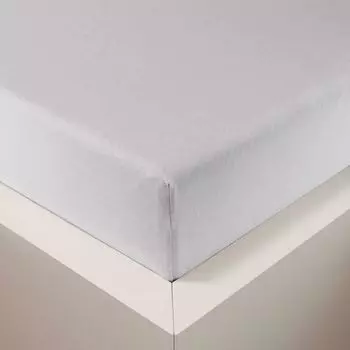 Простыня Dream Sleep Джерси эластан бархатистая мягкая 180х200 - 200х220 см белая Traumschlaf
