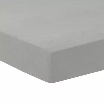 Простыня Dream Sleep махровая стрейч на подгонке 90x200 - 100x200 см серая Traumschlaf