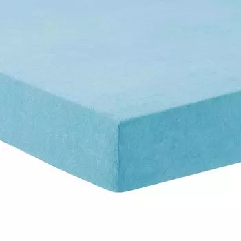 Простыня Dream Sleep махровая стрейч на подгонке 180x200 - 200x200 см светло-голубая Traumschlaf