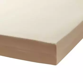 Простыня Dream Sleep премиум интерлок 120х200 см - 130х200 см натуральный Traumschlaf