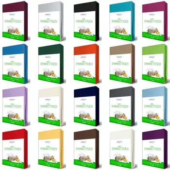 Простыня ДЖЕРСИ 140x200 - 160x200 см простыня простыня из 100% хлопка простыня, цвет: бежевый EllaTex