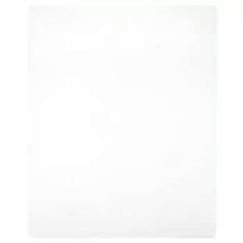 Простыня джерси приталенная The Living Store белая 140х200 см хлопок