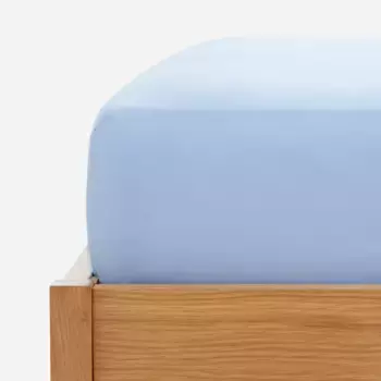 Простыня Essential Percale хлопок 180 ниток плоская лента 35 см El Corte Ingls, синий