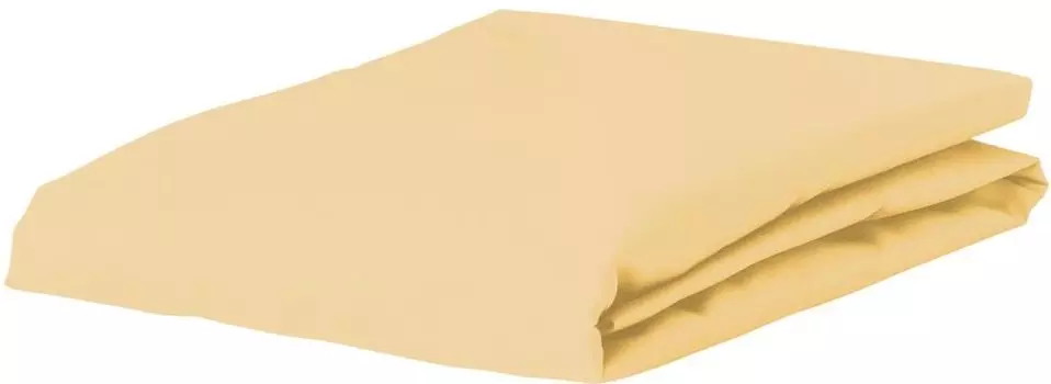 Простыня Essenza Satin Приталенная Цвет мяты Желтый Соломенный Размер 160x200
