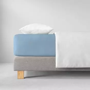 Простыня Estella из трикотажа 200х200см, цвет голубой