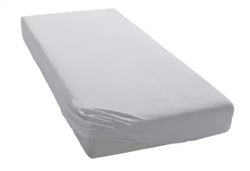 Простыня Estella "Крученый трикотаж 6900 из хлопка с эластаном, высота матраса до 35 см", прочная, терморегулирующая, простынь, простынь на подкладке 180-200х200-220 см, 1 шт., цвет platinfarben