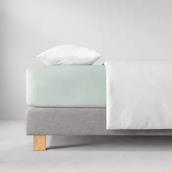 Простыня Estella трикотажная стрейч цвет нефрит размер 100х200 см