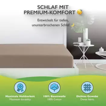 Простыня Etrea Himmlische Qualitt, серо-коричневый