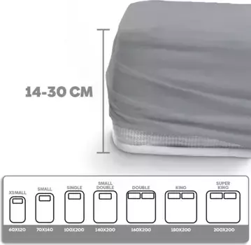 Простыня Eve Textile GmbH, серый