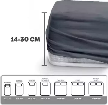 Простыня Eve Textile GmbH, серый