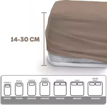 Простыня Eve Textile GmbH, светло-коричневый