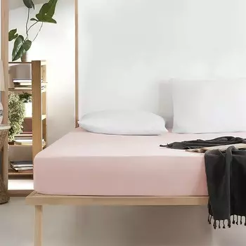 Простыня Evidea Soft King Size на подгонке - Пудра - 180x200 см