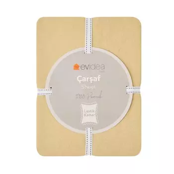Простыня Evidea Soft King Size - Светло-бежевый - 180x200 см