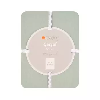 Простыня Evidea Soft одинарная с плоским краем - Мятный - 180x240 см