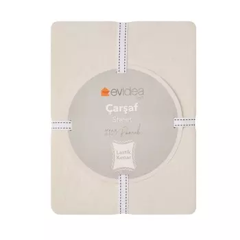 Простыня Evideoa Soft одинарная - Белый - 120x200 см Evidea