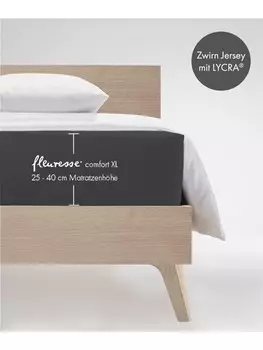 Простыня Fleuresse Comfort XL, антрацит