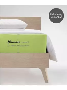 Простыня Fleuresse Comfort XL, цвет apfelgrn