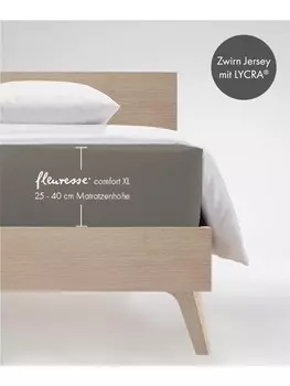 Простыня Fleuresse Comfort XL, серо-коричневый