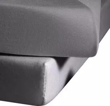 Простыня fleuresse "Ines высококачественный трикотаж из чистого хлопка", из хлопка, для матрасов высотой до 23 см, простынь плоская, простыня на подгонке 100х220 см, 1 шт., цвет steingrau