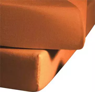 Простыня fleuresse "Ines высококачественный трикотаж из чистого хлопка", из хлопка, для матрасов высотой до 23 см, простынь плоская, простыня на подгонке 100х200 см, 1 шт., цвет terra