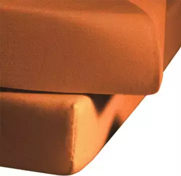 Простыня Fleuresse "Jenny C" из тонкониточного трикотажа Mako, для матрасов высотой до 18 см 120х200 см, 1 шт., цвет terrakotta