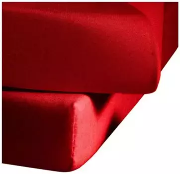 Простыня Fleuresse "Jenny C" из тонкониточного трикотажа Mako, для матрасов высотой до 18 см 90-100х220 см, 1 шт., цвет bordeau