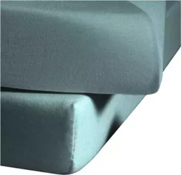 Простыня Fleuresse "Jenny C" из тонкониточного трикотажа Mako, для матрасов высотой до 18 см 140-160х200 см, 1 шт., цвет aqua