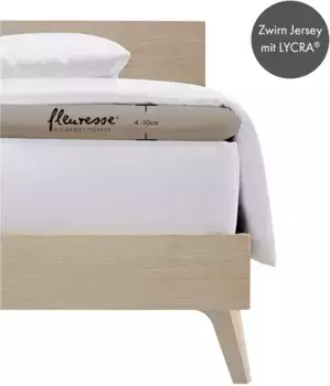 Простыня Fleuresse "Топпер" из трикотажного эластана, для матраса высотой до 10 см 140-160х190-220 см, 1 шт., серо-коричневый