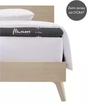 Простыня Fleuresse "Топпер" из трикотажного эластана, для матраса высотой до 10 см 120-130х200-220 см, 1 шт., цвет anthrazit