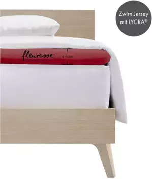 Простыня Fleuresse "Топпер" из трикотажного эластана, для матраса высотой до 10 см 140-160х190-220 см, 1 шт., цвет bordeau