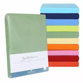 Простыня Formesse из трикотажа Bella Gracia 90x190 - 100x220 см туманно-серый