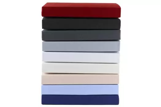 Простыня Gerald Wittmann premium приталенная 90х200 - 100х100 см, 100% хлопковый трикотаж, серый