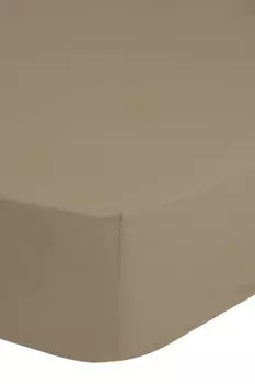 Простыня Good Morning 160/180x200 см - Джерси - Песочный Muller Textil