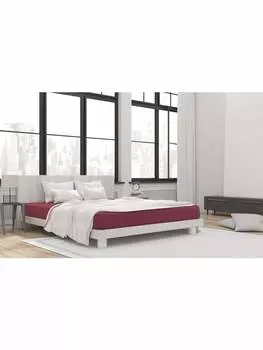 Простыня Hahn Haustextilien, бордо