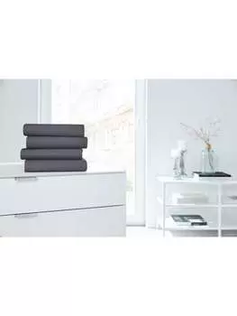 Простыня Hahn Haustextilien, черный