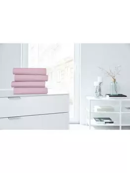 Простыня Hahn Haustextilien, цвет mauve