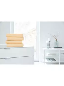 Простыня Hahn Haustextilien, цвет pfirsich