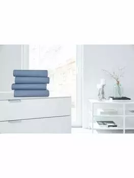 Простыня Hahn Haustextilien, синий