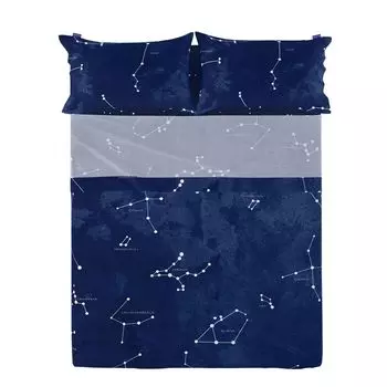 Простыня HappyFriday Blanc Cosmos Colorful 160 x 270 см (Cosmos)