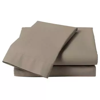 Простыня Heckett & Lane Elementi, серо-коричневый