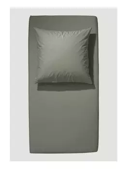 Простыня Hessnatur Satin aus reiner Bio Baumwolle, цвет seegras